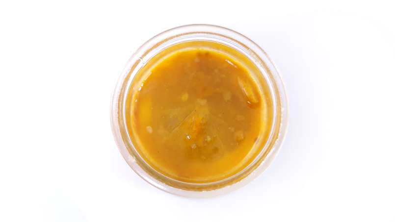 Kallmacererat pollen med citron och honung i lager, foto 10