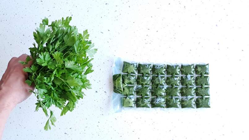 Persiljejuice med lime i isförpackningar, foto 11