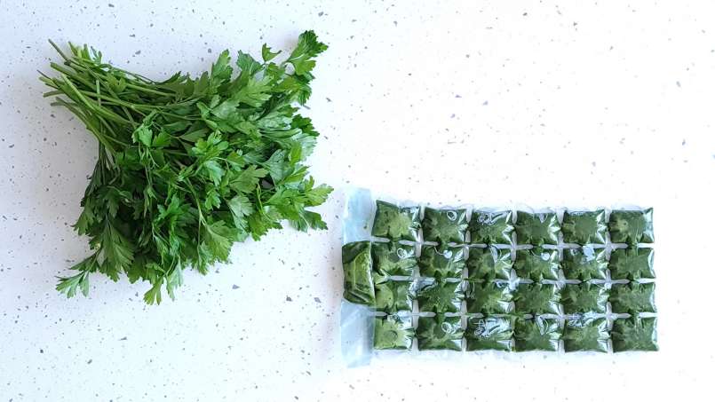 Persiljejuice med lime i isförpackningar, foto 13