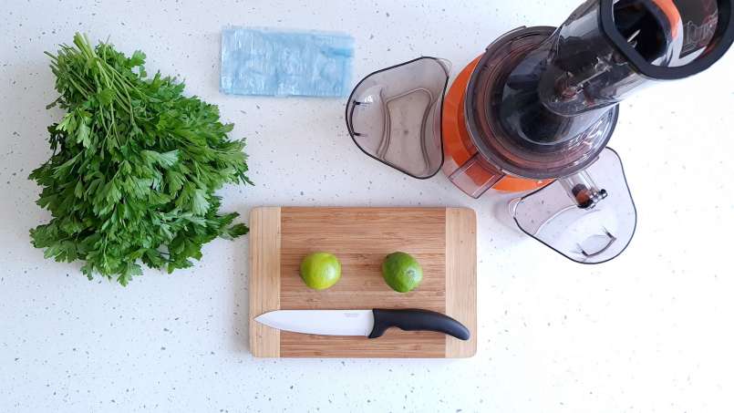 Persiljejuice med lime i isförpackningar, foto 14