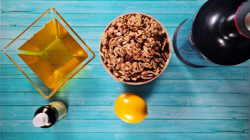 Honung med valnöt, citron och propolis för immunförsvaret, foto 5