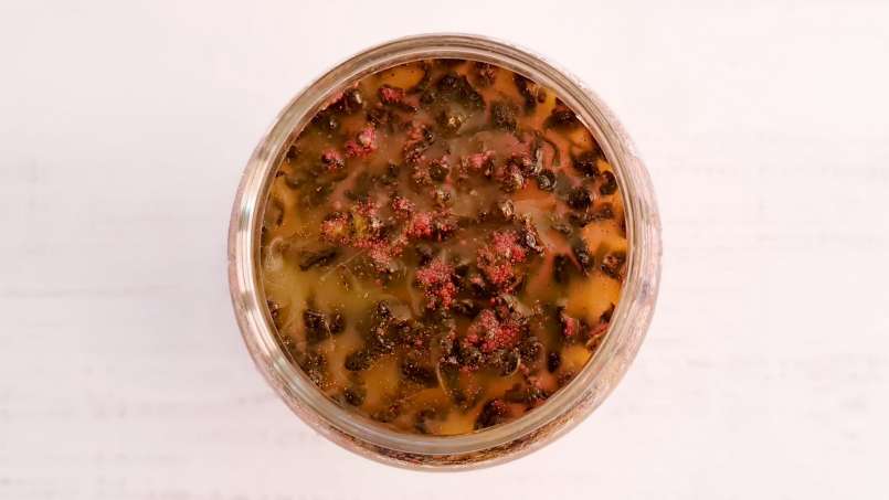 Ingefärajuice med honung, citron, grönt te, gurkmeja, kanel och mynta, foto 8