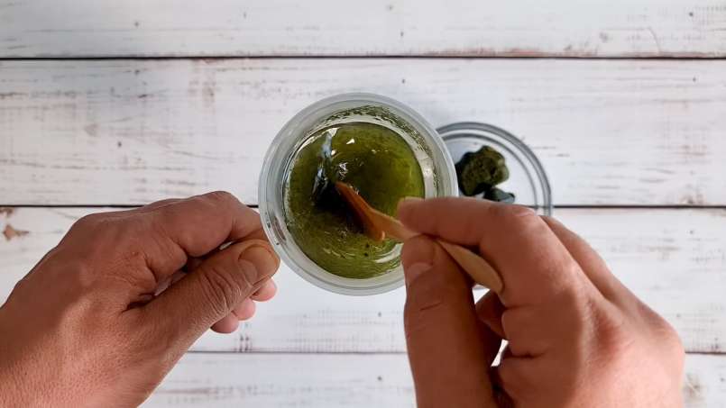 Frysta isbitar av nässlejuice, foto 11