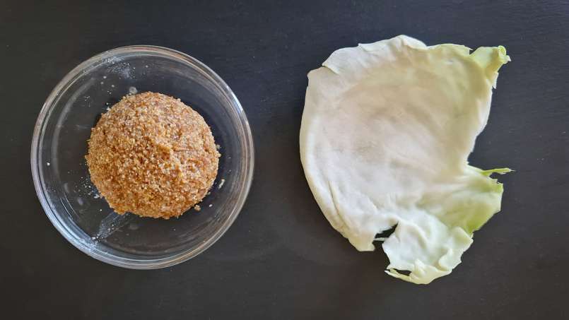 Grötomslag med loys och kålblad, foto 4