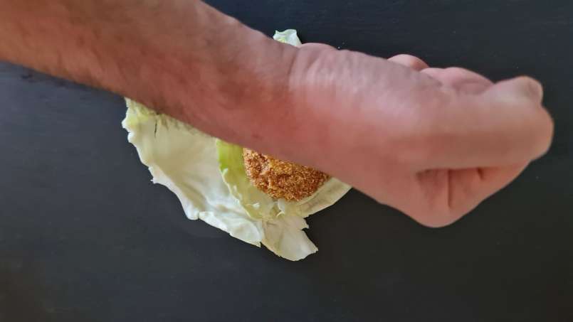 Grötomslag med loys och kålblad, foto 6